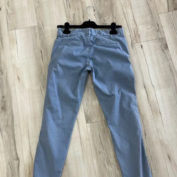 Nili Lotan Sky Blue Chinos with Side Stripes - Picture 3 of 5